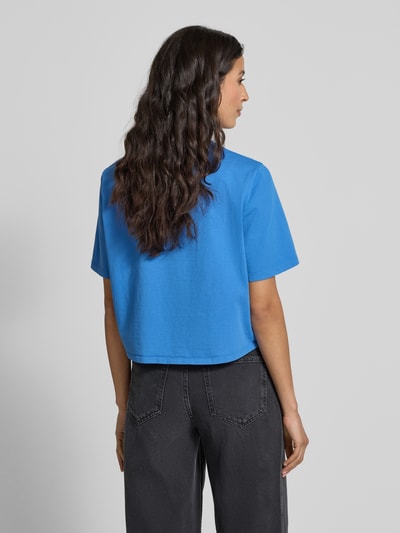 Rich & Royal Kort T-shirt met knoopdetail Koningsblauw - 5