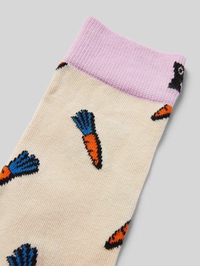 Happy Socks Socken mit Stretch-Anteil Modell 'Carrot' Offwhite 2