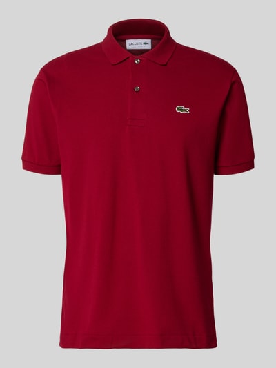 Lacoste koszulka polo o kroju regular fit z czystej bawełny model 'CORE' Bordowy 1