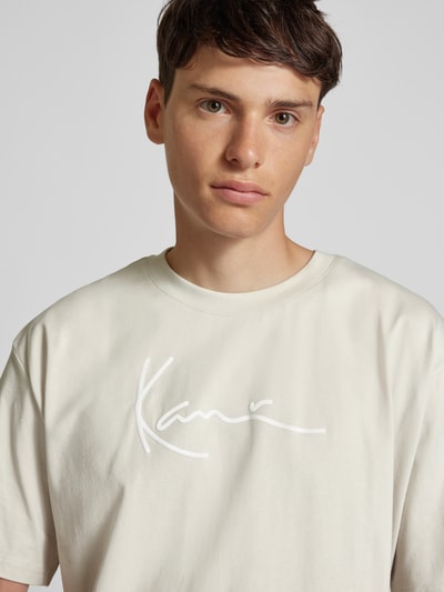 KARL KANI T-shirt z nadrukiem z logo model ‘Signature’ Jasnoszary 3