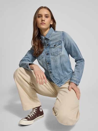 G-Star RAW Slim fit jeansjack van katoenmix met borstzakken Jeansblauw - 3