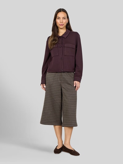 Soyaconcept Regular Fit Cardigan aus Modal-Mix mit klassischem Kragen Schoko 1