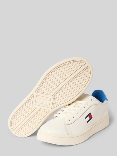Tommy Jeans Low Top Sneaker aus echtem Leder Modell 'ARCHIVE' Weiss 4