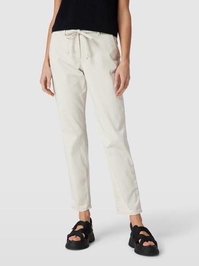 Gerry Weber Edition Chino met stoffen riem Beige - 4