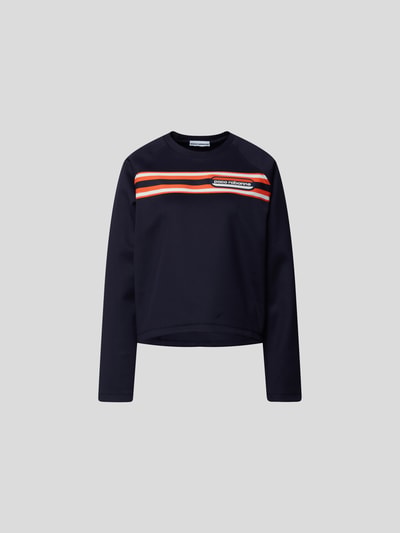 Rabanne Sweatshirt mit Brand-Schriftzug Marineblau 2