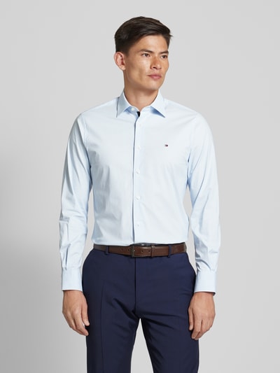 Tommy Hilfiger Regular fit zakelijk overhemd met logostitching Bleu - 4