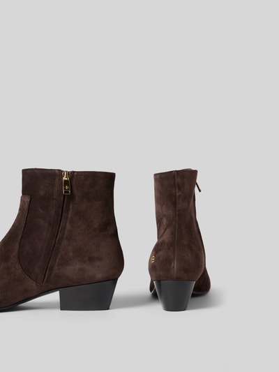 Anine Bing Stiefeletten mit Logo-Applikation Dunkelbraun 3