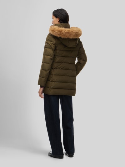 Tommy Hilfiger Steppmantel mit Teddyfell-Kapuze Modell 'TYRA' Khaki 5