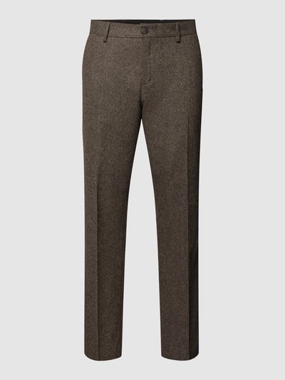 SELECTED HOMME Pantalon in gemêleerde look Middenbruin - 2