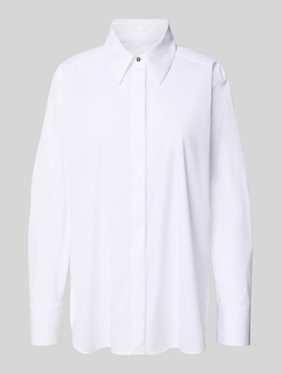 Marc Cain Overhemdblouse met blinde knoopsluiting Wit - 2
