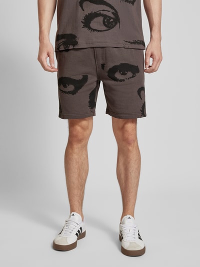 The Hundreds Sweatshorts mit Motiv-Print Anthrazit 4