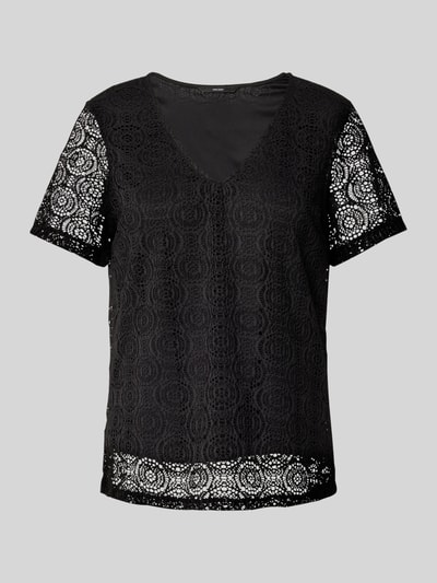Vero Moda Regular Fit T-Shirt mit Ausbrenner-Effekt Modell 'MAYA' Black 2