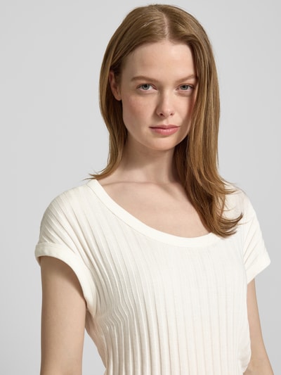 Marc O'Polo Slim Fit T-Shirt aus Baumwoll-Mix Offwhite 3