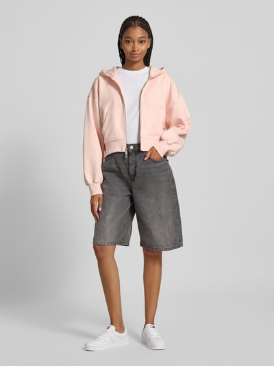 Calvin Klein Jeans Oversized Sweatjacke mit Kapuze Hellrosa 1