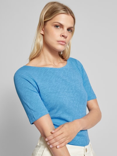 Marc O'Polo T-Shirt mit U-Boot-Ausschnitt Blau 3