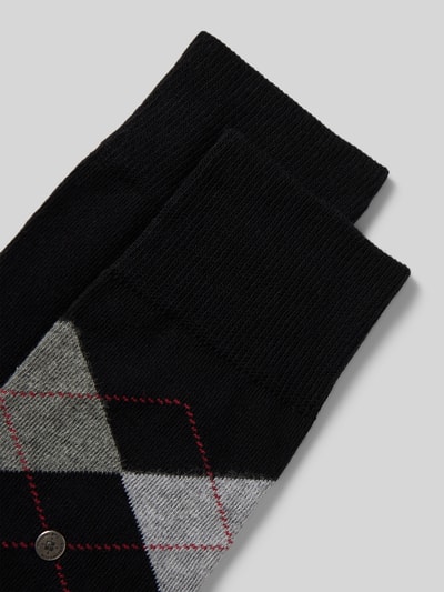 Burlington Socken mit Label-Applikation Black 2