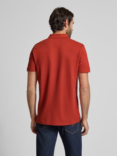 Tom Tailor Regular Fit Poloshirt aus reiner Baumwolle Dunkelrot 5