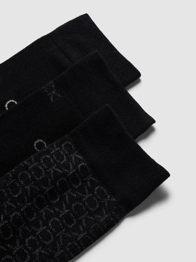 CK Calvin Klein Socken mit Label-Stitching im 3er-Pack Black 2