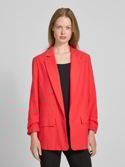 s.Oliver RED LABEL Żakiet o kroju regular fit z marszczonym detalem na rękawie Czerwony 4