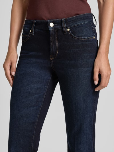 Cambio Flared jeans met steekzakken, model 'PARIS' Donkerblauw - 3