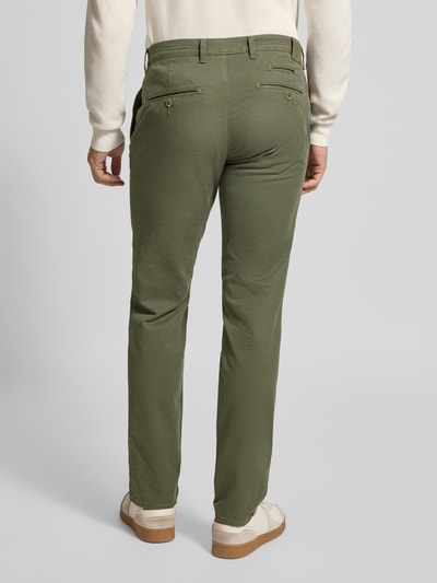 Brax Regular Fit Chino mit Gesäßtaschen Modell 'Fabio' Oliv 5