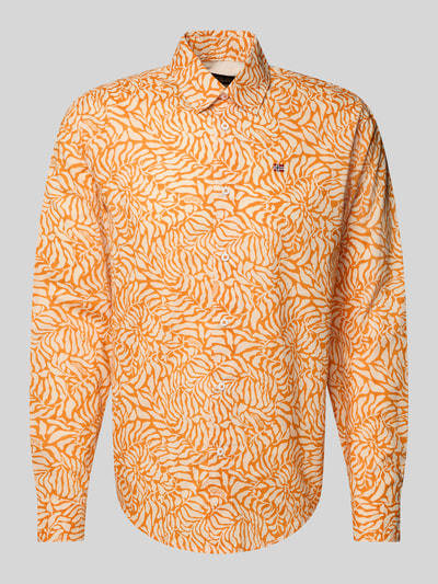 Napapijri Freizeithemd mit Label-Stitching Modell 'RONGE' Orange 2