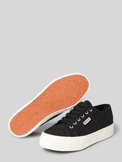 Superga Sneakersy z detalem z logo model ‘2740 PLATFORM’ Czarny 4