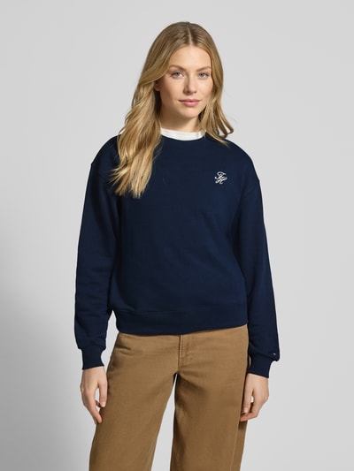 Tommy Hilfiger Regular fit sweatshirt van katoenmix Marineblauw - 4