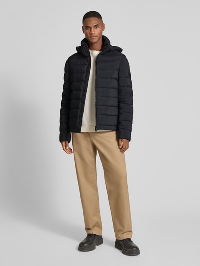 Peuterey Gewatteerd jack met ritssluiting, model 'BOGGS' Zwart - 1