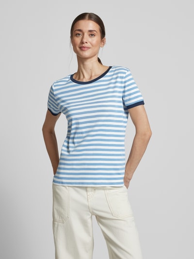 Jake*s Casual T-Shirt mit mit Streifenmuster Sky 4