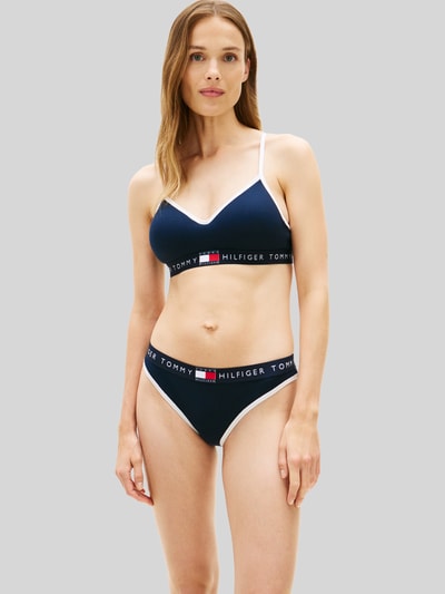Tommy Hilfiger BH mit Logo Bund Modell 'RIB BRALETTE LIFT' Dunkelblau 4