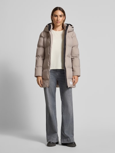 khujo Kurtka pikowana z naszywką z logo model ‘Tanare’ Brudnoróżowy 1