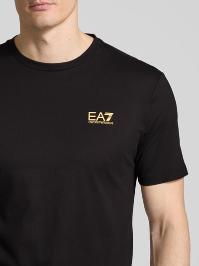 EA7 Emporio Armani T-Shirt aus reiner Baumwolle Modell 'TRAIN CORE' Black 3