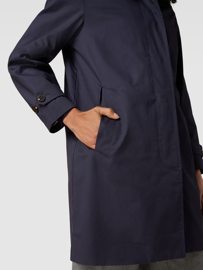 Gant Trenchcoat met platte kraag Marineblauw - 3