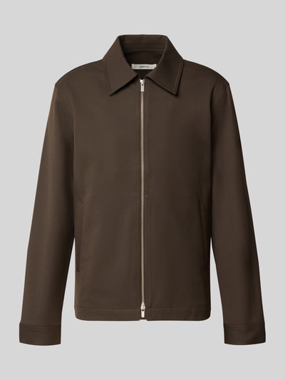 Produktfoto, braune Herren Bomberjacke Regular Fit Blouson mit Viskose-Anteil Modell 'REGULAR' von Selected, glatte Textur