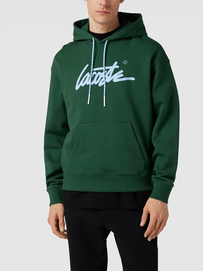 Lacoste Hoodie met labelprint Groen - 4