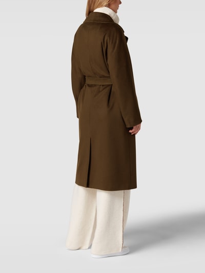 Weekend Max Mara Mantel aus Schurwolle mit Reverskragen Modell 'Resina' Dunkelbraun 5