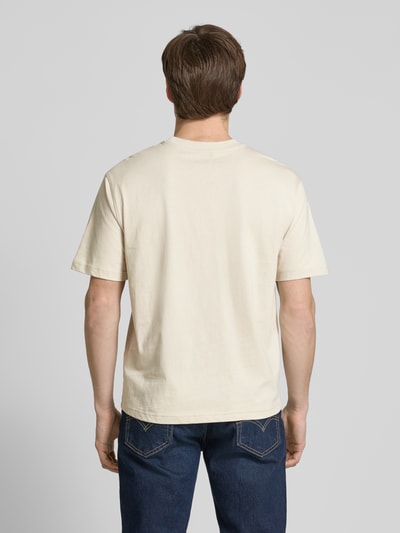 MCNEAL T-Shirt mit geripptem Rundhalsausschnitt Beige 5