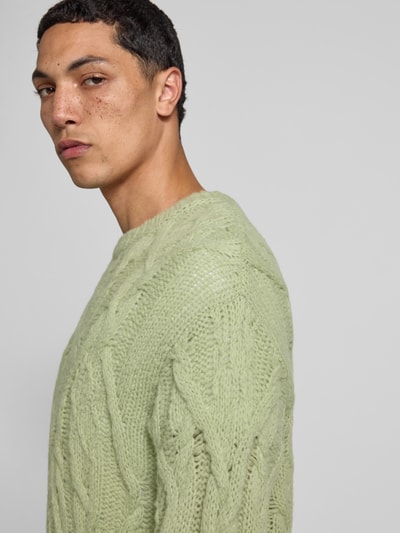 Closed Wollpullover in Strick-Optik Mint 3