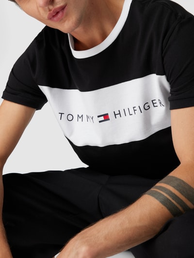 Tommy Hilfiger T-shirt met labelprint Zwart - 3