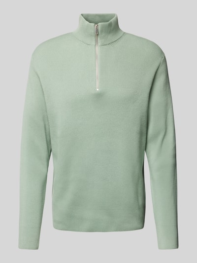 Lindbergh Relaxed Fit Strickpullover in Ripp-Optik Lind 1