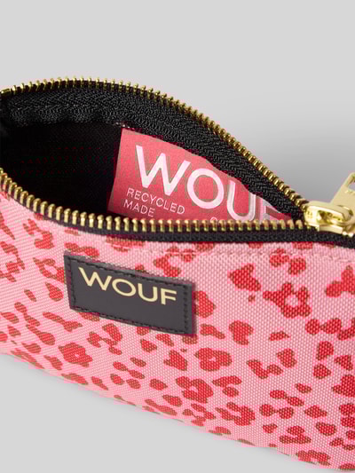 WOUF Kosmetiktasche mit Logo-Patch Modell 'Roar' Pink 3