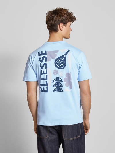 Ellesse T-shirt met labelprint, model 'IMPRONTA' Lichtblauw - 5