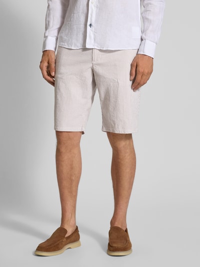 Christian Berg Men Bermudy z paskiem Beżowy 4