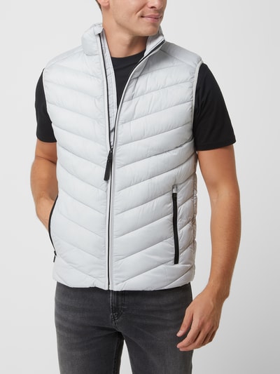 Tom Tailor Lichte bodywarmer met opstaande kraag - waterafstotend Lichtgrijs - 4