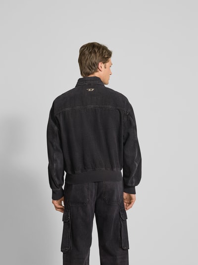 Diesel Jeansjacke mit Reißverschluss Black 5