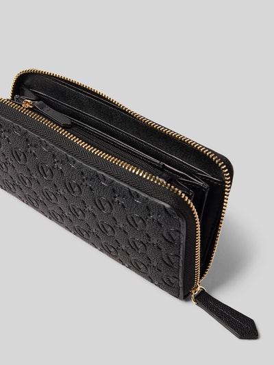 VALENTINO BAGS Portemonnee met all-over reliëflogo, model 'Samba' Zwart - 3