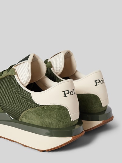 Polo Ralph Lauren Sneakersy z wyhaftowanym logo Oliwkowy 2