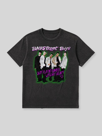 Mister Tee Regular Fit T-Shirt mit Backstreet Boys Print Black 1