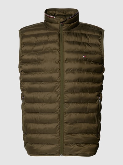 Tommy Hilfiger Bodywarmer met logostitching Olijfgroen - 2